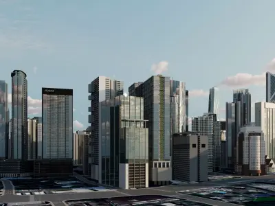 Kuala Lumpur City Centre 3D model