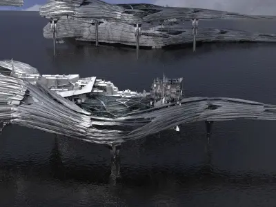 Hybrid base design Exterior Ship 10  3D model