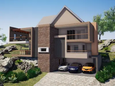 Four Bedroom Residential 3D model