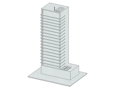 Building Pack Low-poly 3D model