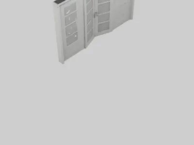 Folding door model 3D model