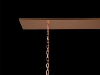 RECTUNGULAR CHYNDELIER 3D model