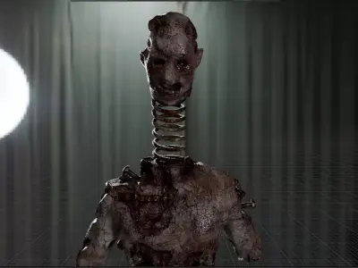 Lethal Company Coil Head Low-poly 3D model