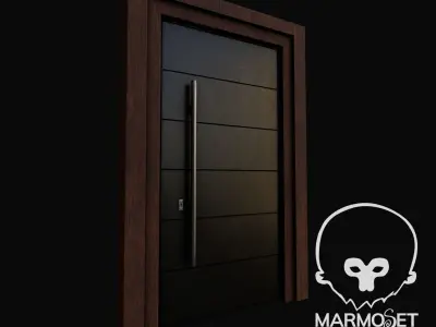 Modern Door Free low-poly 3D model