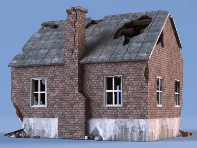  Destroyed Building Constructions Collection 3 