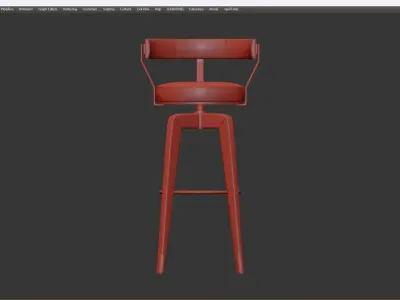 BAR CHEAIR GILMOR Low-poly 3D model