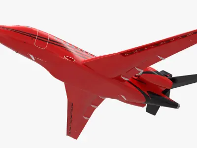  Business Jet Dassault Falcon 900 Red No Chassis 