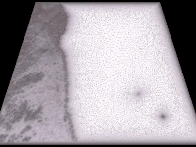 Mecca and the Red Sea coast of Saudi Arabia - tile n19 e37 3D model