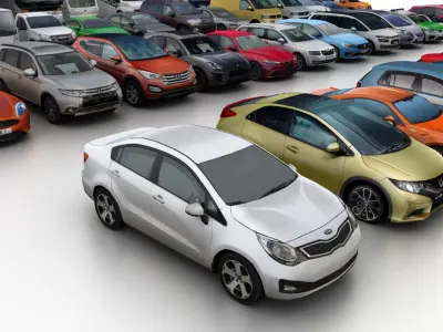  Low Poly City Vehicles v.02 