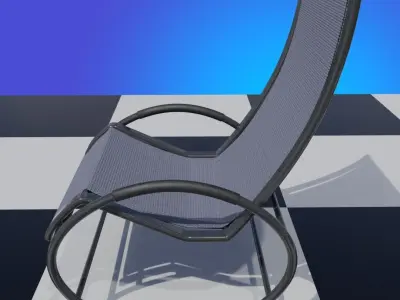 Tube Frame Patio Rocker 3D model