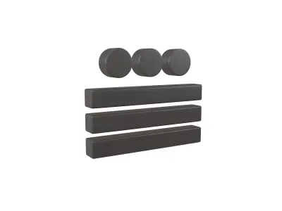 Maya Numerals 18 v1 001 Low-poly 3D model