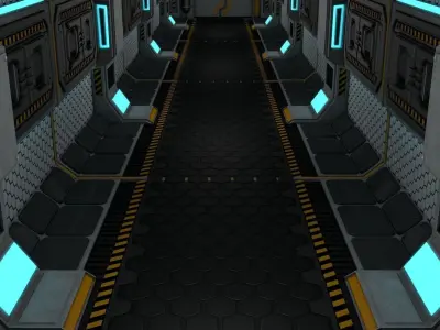 Sci Fi Corridor 3D model