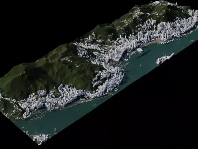 Hong Kong - China 3D model