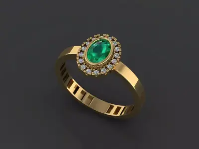 Women Wedding Engagement Ring 47 3D print model