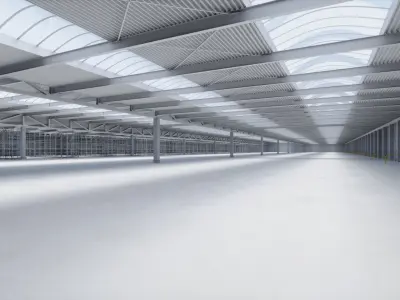 Industrial Warehouse Interior 1 Low-poly 3D model