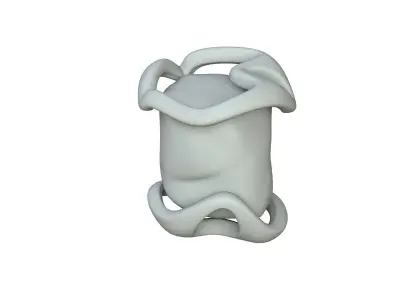 SciFi Shape Object Low Poly Low-poly 3D model 12