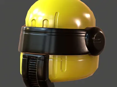 Gas mask helmet 3d model scifi Low-poly  Low-poly 3D model 330