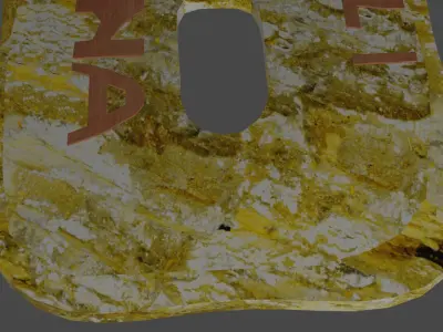 Decorative item in Youtube logo shape porcelain material Free low-poly 3D model