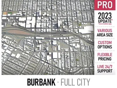 Burbank Low-poly 3D model