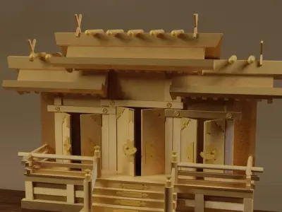 Kamido - House of Spirits Japan Low-poly 3D model