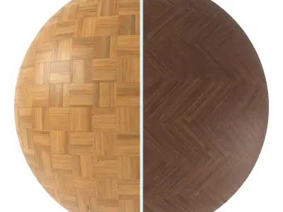Parquet - Laminate - Wooden floor 2 in 1 3D model