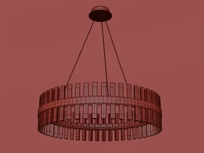 Chandelier crystal pendant light Free 3D model