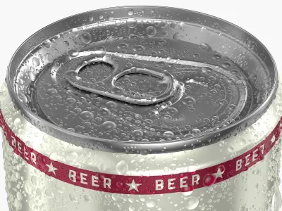  Slim Beer Can With Droplets 150ml 
