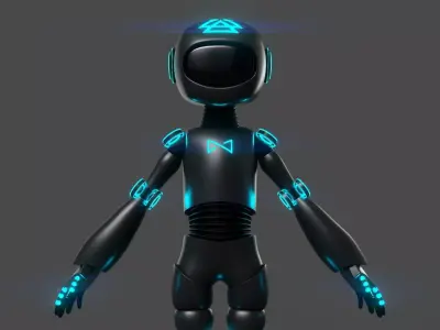 Male Robot Character 3D model