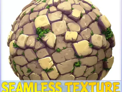 Stylized Stone Floor Seamless Texture Texture 20