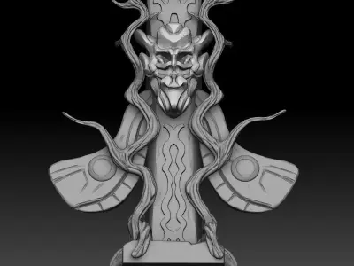 Fantasy totem 3D model