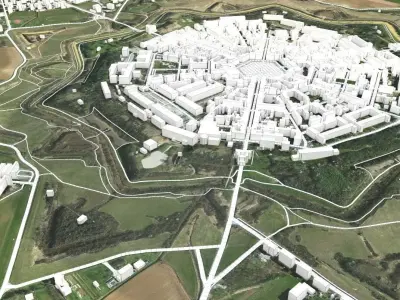 Cityscape Palmanova Italy 3D model