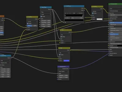 Wet pavment node setup Texture