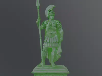 roman soldier statue 3D model