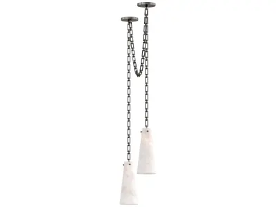 Alabaster Chandelier 3D model