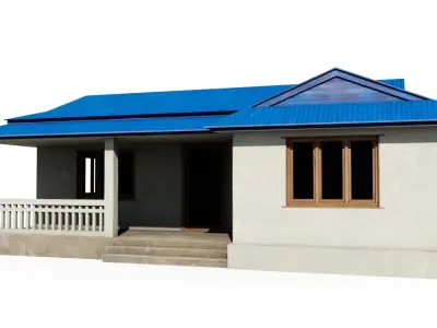 Sturdy House Low-poly 3D model