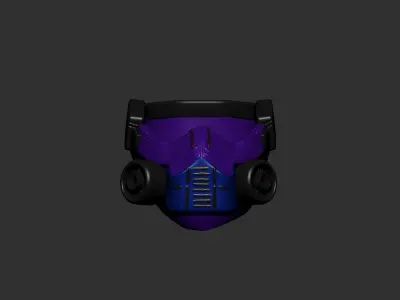 gas mask sculpt 3d printable  3D model