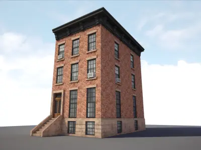 NYC Building 1 Low-poly 3D model