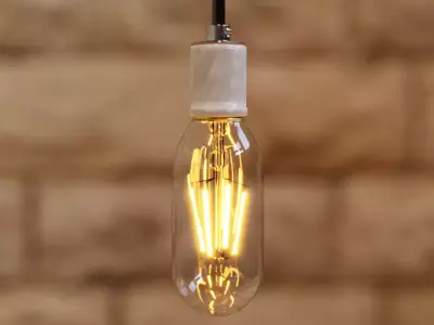 Small LED  Bulb Standard Oblong 3D model