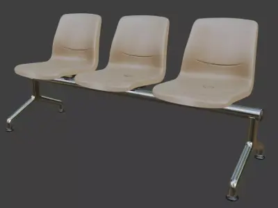 Hospital Bench 3D model