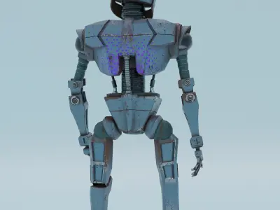 Game ready robot star wars Low-poly 3D model