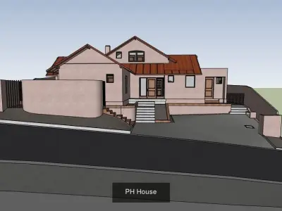 Suburb Houses 3D Model Pack