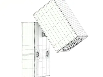 Black Wall Halogen 3D Model 3D model