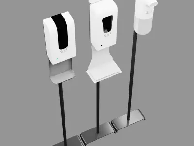 3 Hand Sanitizer Dispenser Set  FENGJIE  3D models  3D model