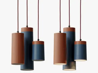 The Rigatoni pendant light 3D model