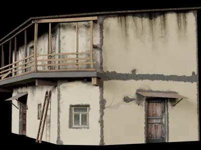 Slum House Low-poly 3D model