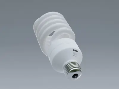 Light Bulb Low-poly 3D model