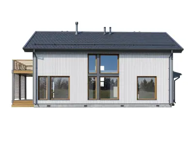 Alpine House Forest 3D model