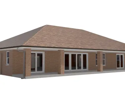 House-016 Low Poly 3D model