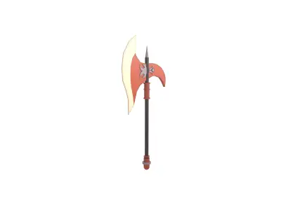 Low Poly Axe 008 Low-poly 3D model