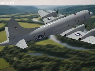  US Navy P3 Orion Anti Submarine Aircraft 